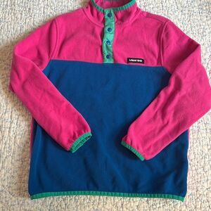 Lands' End Kids Heritage Fleece Pullover Sz Large